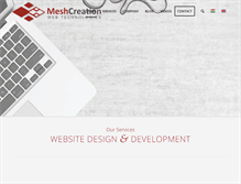Tablet Screenshot of meshcreation.com